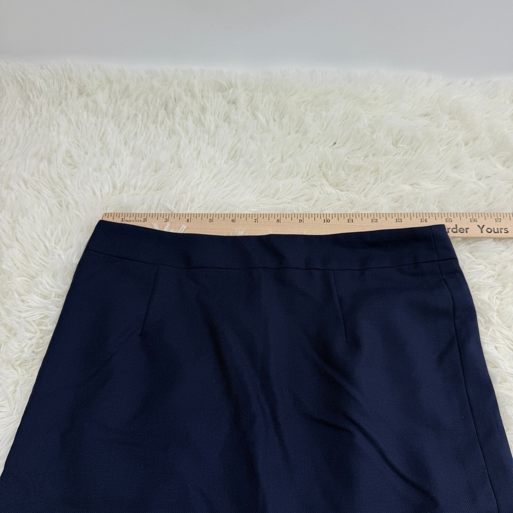 Maureen Gallagher Wool Pencil Skirt Career Office Navy Blue Waist 29 Vintage VTG - Picture 7 of 11